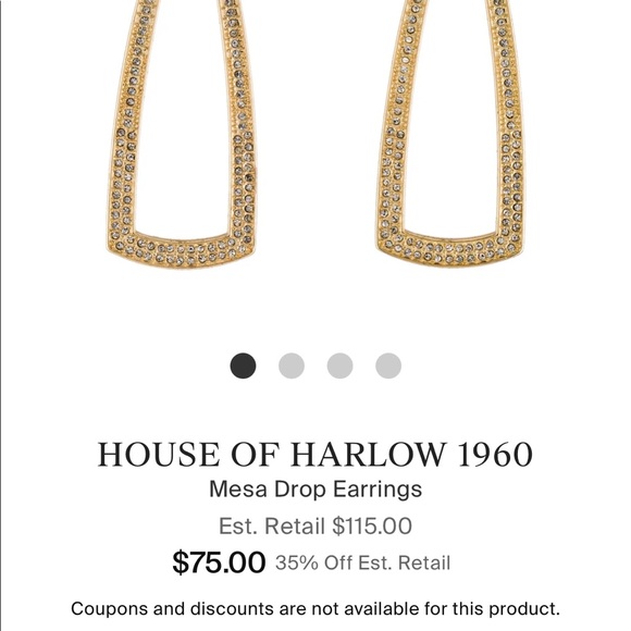 House of Harlow 1960 Mesa Drop Earrings - Picture 4 of 5